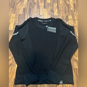Under Armour Intelliknit Phantom Sweater Size Small Pullover Sweatshirt Black